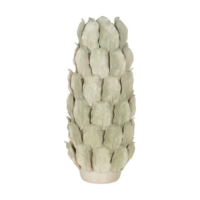 Jarrón Verde Cerámica Hojas 20,5 x 20,5 x 50,5 cm – Marca: BigBuy Home – EAN: 8445146134066