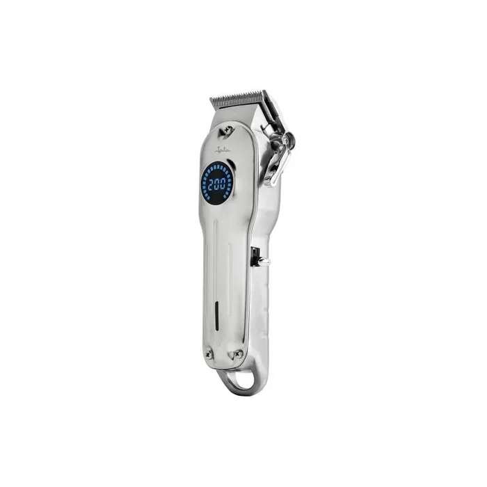 Jata JBCP4000 – Cortapelos profesional metálico de gran precisión. 4 guías de corte. Cuchillas de acero inoxidable. Funcionamiento con o sin cable. Autonomía de 150 minutos. Incluye accesorios, Gris