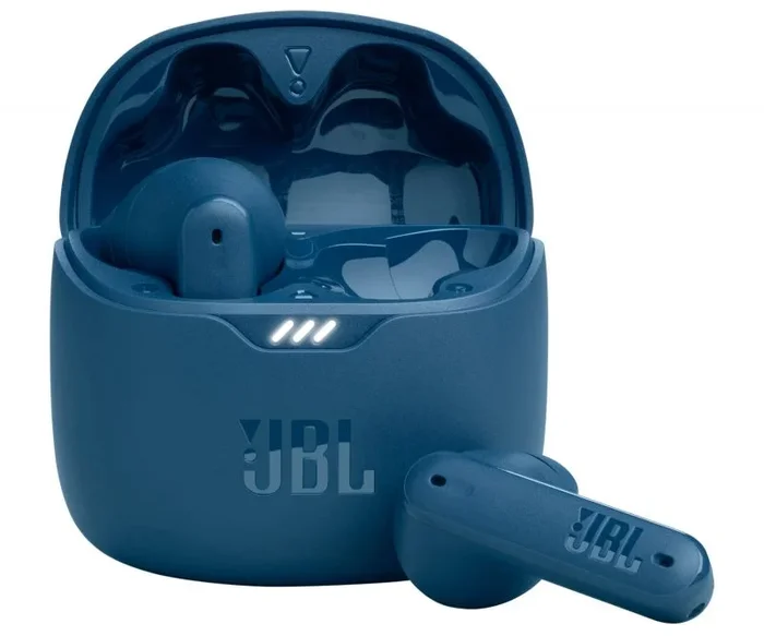 JBL Tune Flex TWS, Auriculares In Ear inalámbricos con cancelación activa del ruido, graves potentes, resistencia al agua IPX4, 8 a 24h de batería, estuche de carga, azul