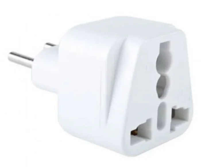 Jc adaptador de corriente universal macho españa a hembra universal