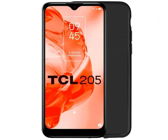 Jc funda o carcasa en negro / tcl 205