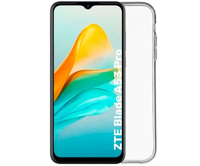 Jc trasera de silicona transparente / zte blade a53 pro
