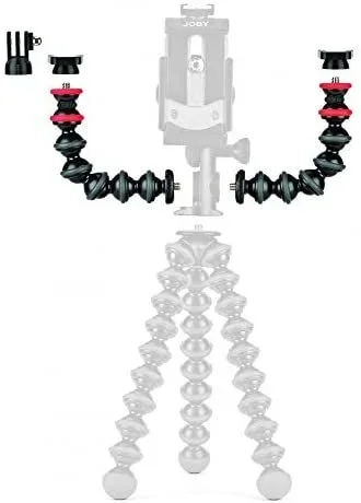 JOBY GorillaPod JB01532-BWW – Kit de Brazo, Brazos Flexibles con Adaptadores y Conectores para Cámara, GoPro, 360 y Otras Cámaras de Acción, JB01532-BWW