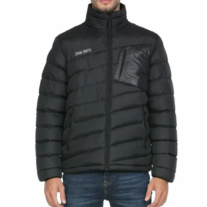 John Smith Hombre Imane Nailon Poliamida Anorack, Mediano, No.005 Negro