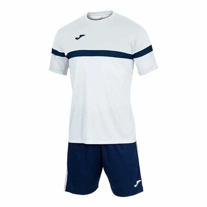 Joma Danubio Conjunto de Fútbol Camiseta y Pantalones Cortos, Hombre, Multicolor (White/Navy), S