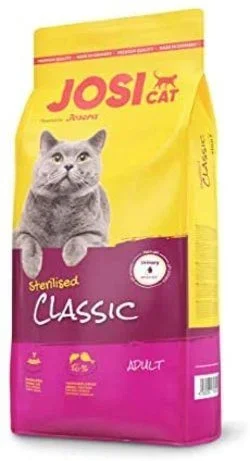 Josera JosiCat Sterilised Classic alimento seco para gatos 10 kg Adulto Maíz, Aves, Arroz, Salmón