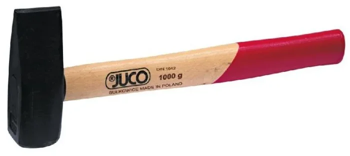 Juco, martillo para partir, ideal para dividir troncos y trabajos de demolición, 8 kg, acero macizo, diseño ergonómico, color negro