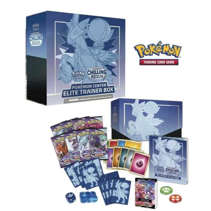 Juego de cartas caja de sobres nintendo elite trainer box pokemon espada & escudo 6 reinos escalofriantes ingles