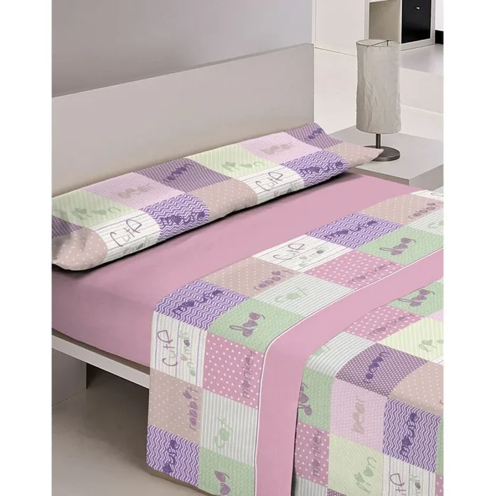 Juego de Funda nórdica Hosteline Cute Rosa Cama de 105 2 Piezas – Marca: Hosteline – EAN: 8430316894109