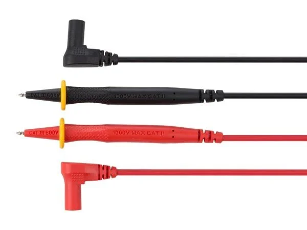 Juego de puntas de prueba de pvc – cat iii 600 v – 10 a – 18 awg – longitud 70 cm
