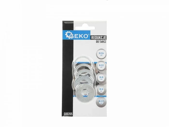 Juego de reductores para discos 5 piezas 30-25,4, 30-22,2, 30-20, 30-16, 30-12,7 – Reducción de diámetro para herramientas de corte