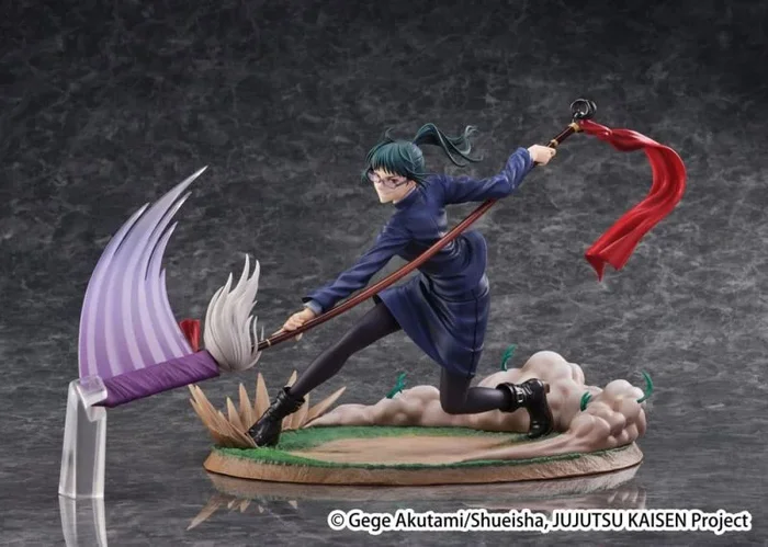 Jujutsu kaisen estatua pvc shibuya scramble figure 1/7 maki zen’in 23 cm