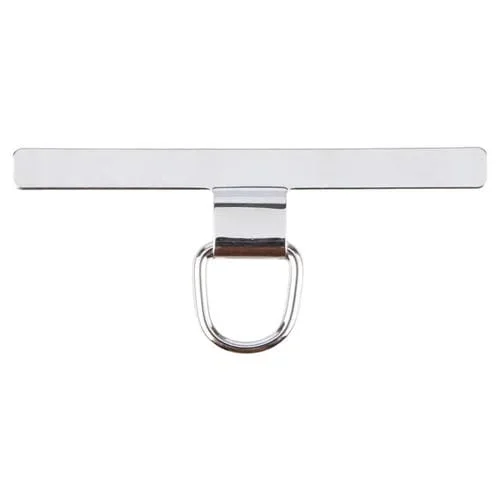 Junta de fijación de cordón metal en forma de T para teléfono móvil (Plateada)
