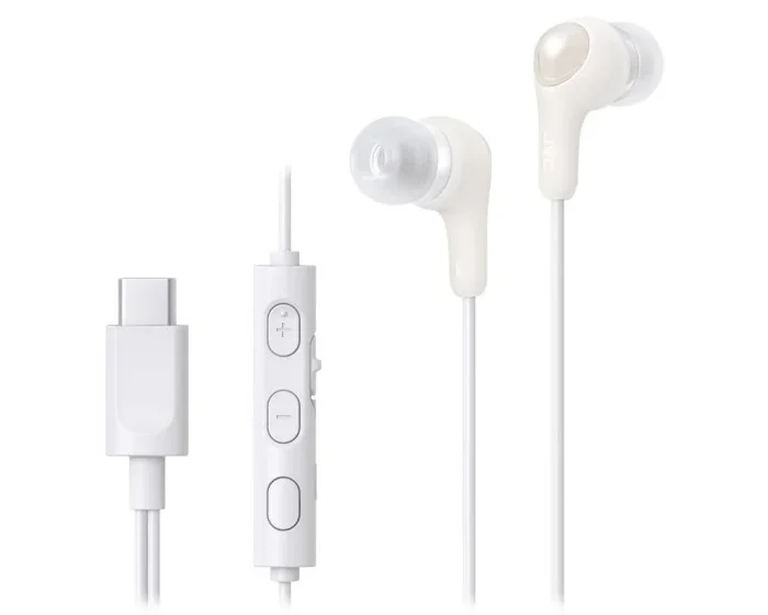 Jvc ha-fr9uc auriculares alámbrico dentro de oído llamadas/música usb tipo c blanco