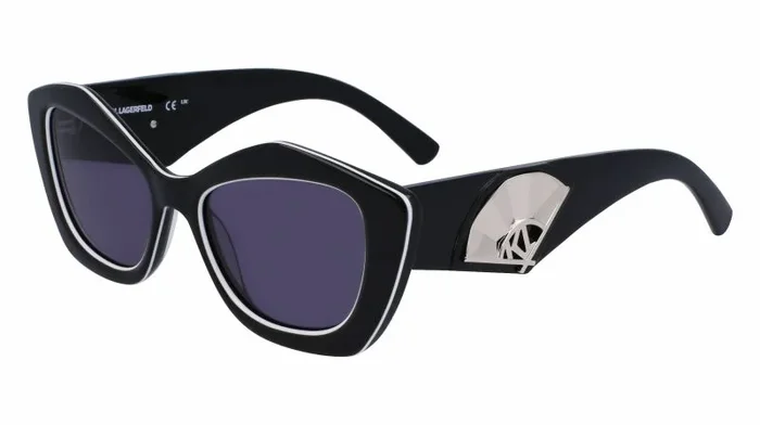 KARL LAGERFELD KL6127S Gafas, Black/White, 52/18/140 para Mujer