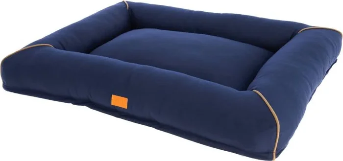 Kerbl Pet Cuna mullida Jerome, Azul Oscuro/coñac, 75×60×10 cm