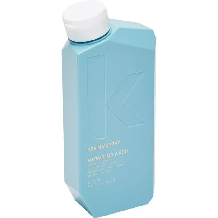 Kevin Murphy Repair-Me Wash Champú Reestructurante, 250 ml, para reparar el cabello dañado, fórmula reparadora, multicolor, ideal para cabellos secos y quebradizos