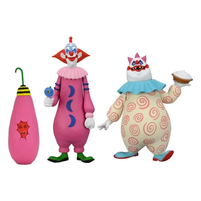 Killer klowns from outer space pack de 2 figuras toony terrors slim & chubby 15 cm