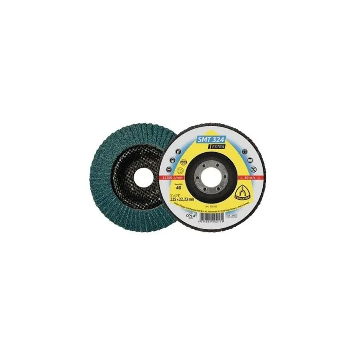 Klingspor 321513 SMT 324 Discos de Láminas Abrasivos, Grano 80, 115 x 22.23 mm