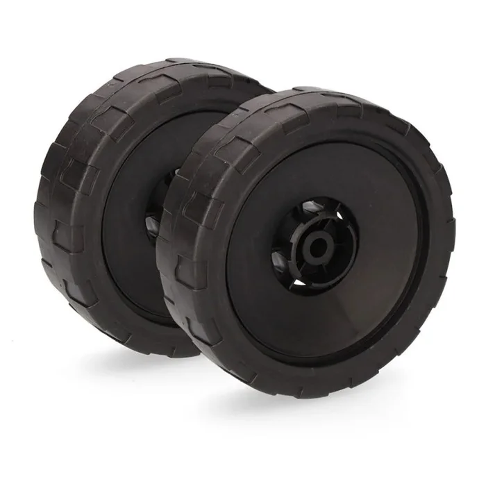 Koma Tools 08717 Recambio Pack 2 Ruedas Traseras 08759, Negro