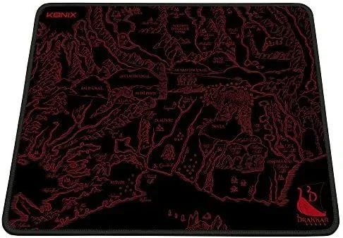 Konix Medalland Alfombrilla de ratón para juegos Negro, Rojo
