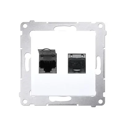 Kontakt-Simon D62E.01/11 toma de corriente Blanco