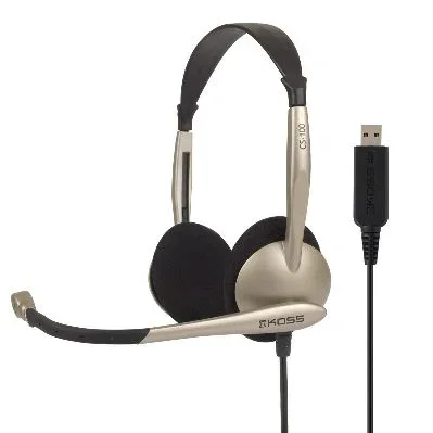 Koss CS100 USB Auriculares Alámbrico Diadema Llamadas/Música Beige