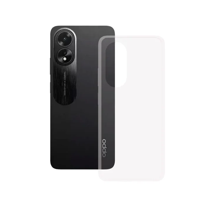 KSIX smart your tech Funda Flexible para OPPO A58 4G, Antihuellas, Resistente, Ligera, Compatible con Carga inalámbrica, Transparente