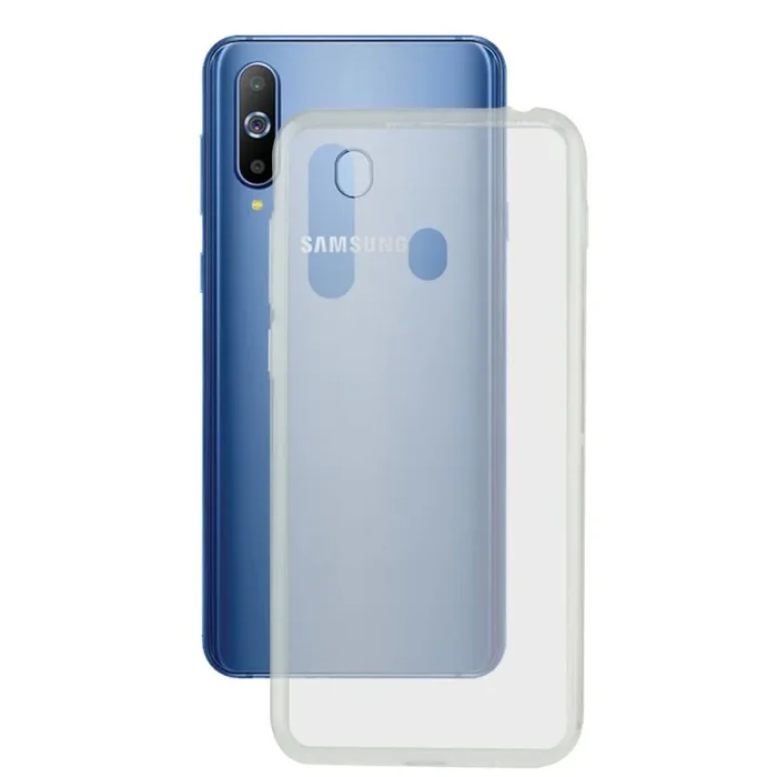 KSIX smart your tech Funda para Galaxy A8S, Semirrígida, Transparente