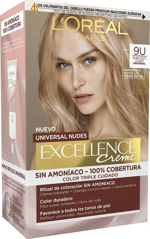 L’Oréal Excellence Universal Nudes Vlt Rubio Muy Claro 9U 550