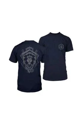 La alianza lion crest camiseta navy t-s world of warcraft