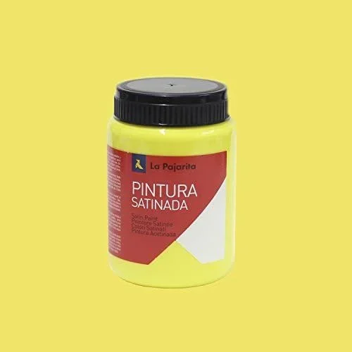 La Pajarita 110913 Pintura para Decoración y DIY, Satinada, 1, Amarillo Limon