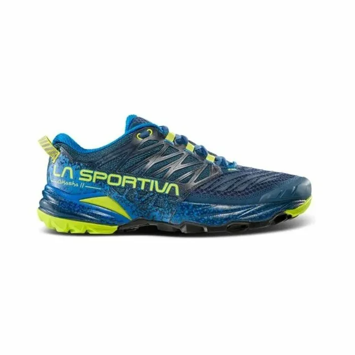 La Sportiva Akasha II Storm Blue/Lime Punch, Zapatillas de Trail Running Hombre, 43 EU