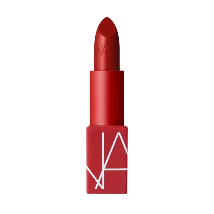 Labial cremoso Nars Red Lizzard, color rojo vibrante y duradero, textura suave e hidratante, 3.5 g, para un maquillaje audaz y sofisticado