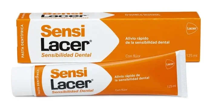 LACER SENSI – Pasta de Dientes 125 ml, Acción Desensibilizante, Efecto Rápido y Prolongado, Disminuye la Sensibilidad de los Dientes, Bajo Indice de Abrasividad