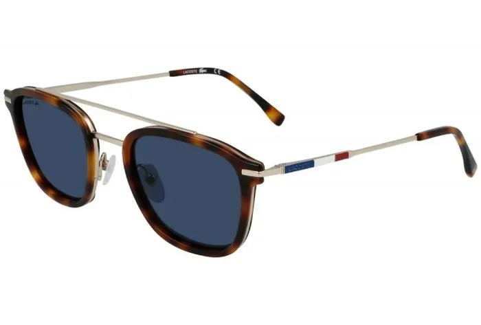 Lacoste L608snd Gafas, Gold/Havana, 52 para Hombre