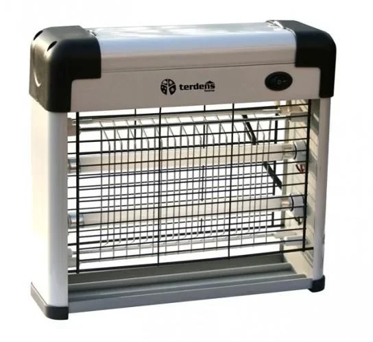 Lámpara Antimosquitos Electrónica 230V 2 x 6W, protección eficaz, doble tubo fluorescente, ideal para interiores y exteriores cubiertos