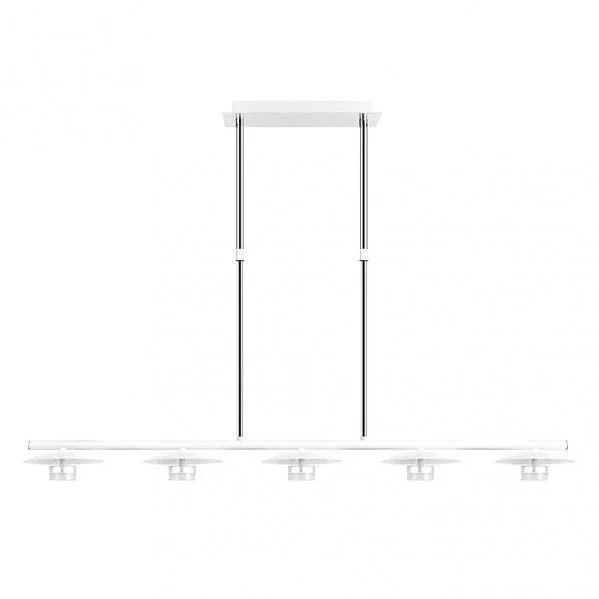 Lampara ciudad del cabo 5l 30w 4000k blanco/plata regx104x15 cm 2400 lm