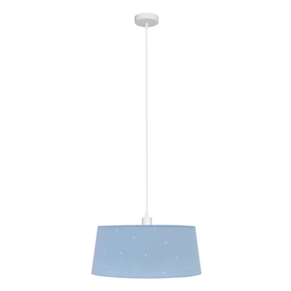 Lampara Colgante Consciencia 1e27 Celeste 40d de FABRILAMP.