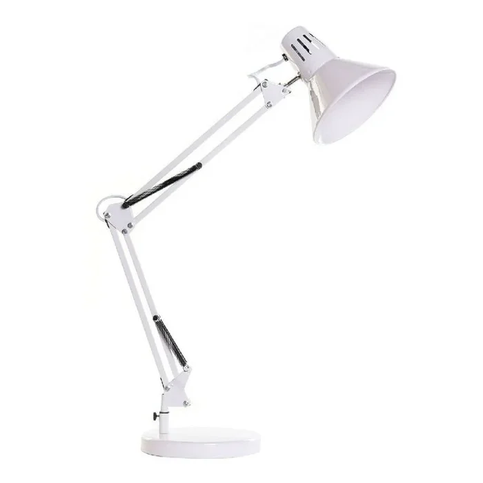 Lámpara de mesa dkd home decor blanco metal (22 x 39 x 69 cm)