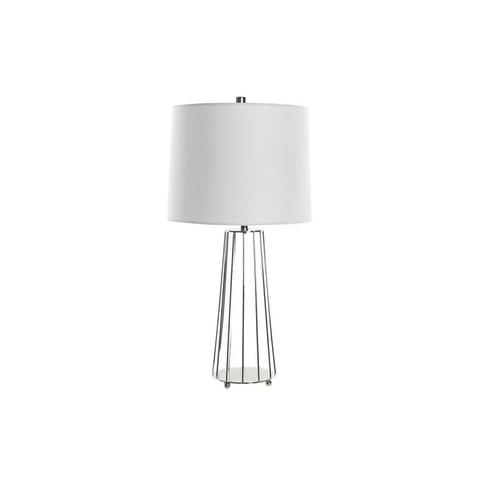 Lámpara de mesa dkd home decor blanco metal 50 w 220 v 33 x 33 x 66 cm