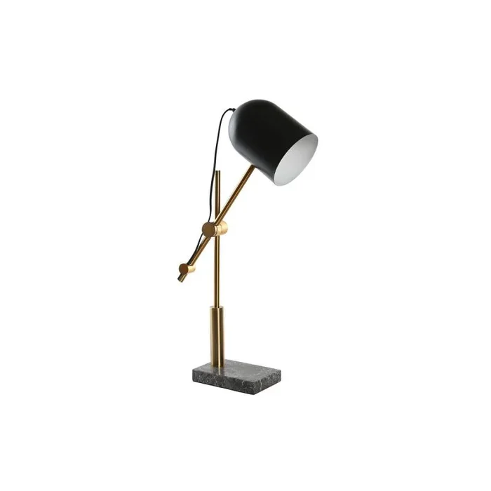 Lámpara de mesa dkd home decor negro gris dorado metal 60 w 220 v 45 x 45 x 70 cm