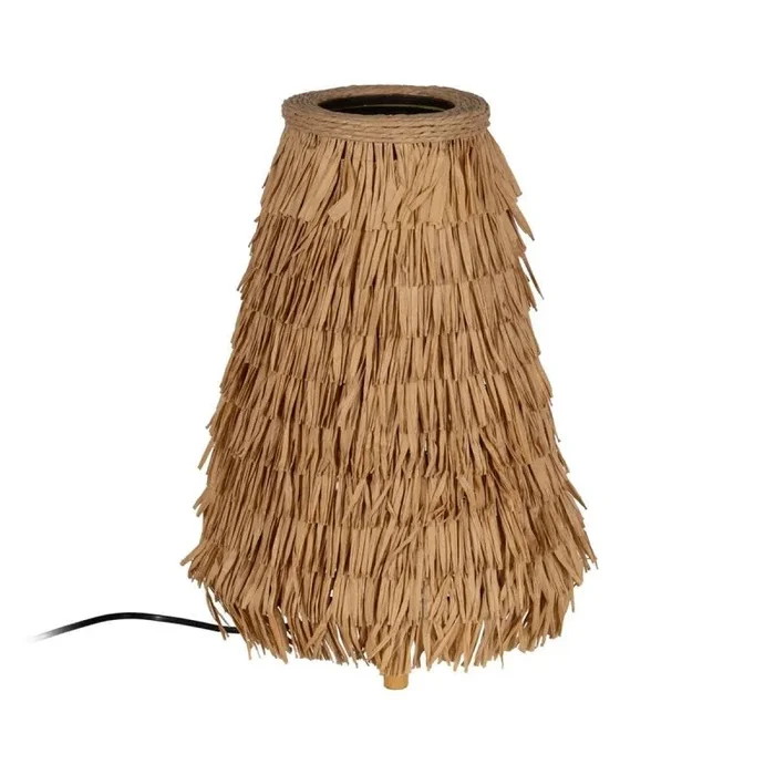 Lámpara de mesa natural fibra natural 40 w 220-240 v 44 x 44 x 44 cm