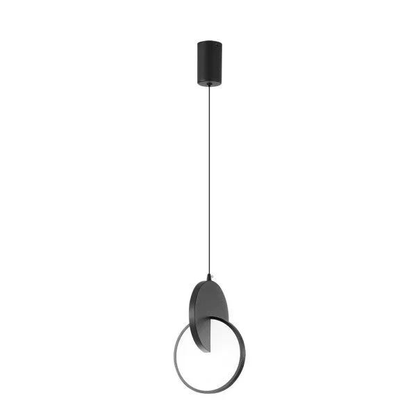 Lámpara de techo colgante Carlota 1l Negro 17w 6500k 2380lm