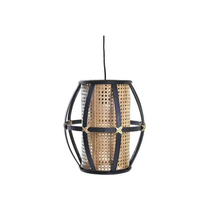 Lámpara de techo dkd home decor negro marrón 220 v 50 w (34 x 34 x 35 cm)