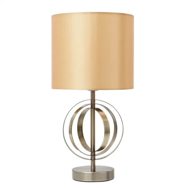 Lampara Sobremesa Alfena 1xe27 Bronce 44x24d de FABRILAMP.