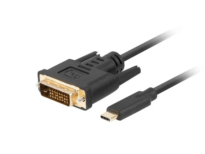 Lanberg ca-cmdv-10cu-0010-bk adaptador de cable de vídeo 1 m usb tipo c dvi-d negro