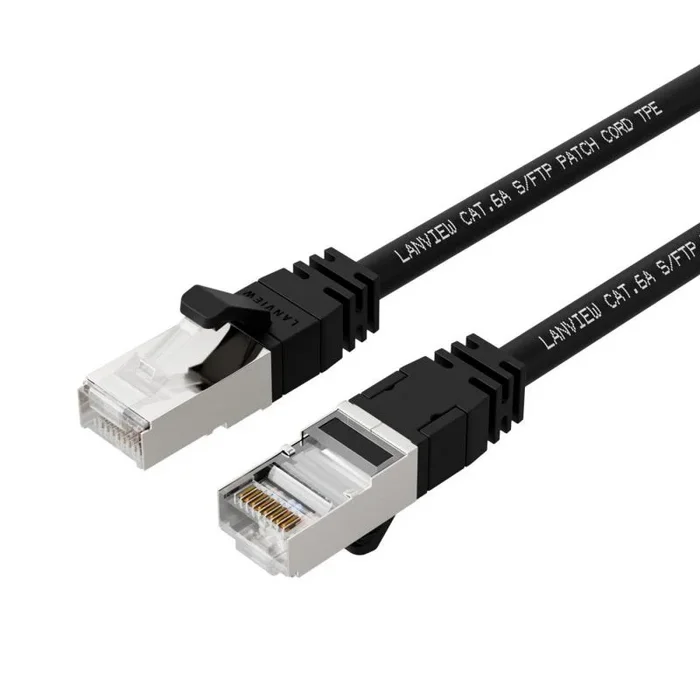 Lanview LV-SFTP6A03B cable de red Negro 3 m S/FTP (S-STP)