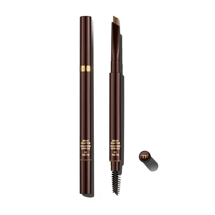 Lápiz de Cejas Tom Ford Brow Sculptor / Doble Punta / Tono Taupe / 6 g para definir, rellenar y esculpir tus cejas con un acabado natural y preciso