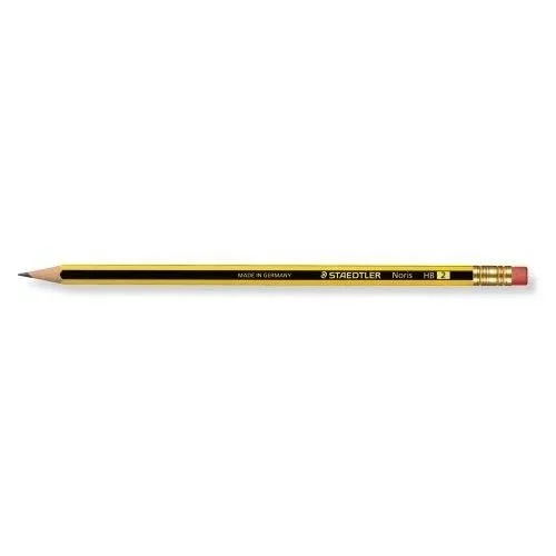 Lapiz hexagonal noris graduacion hb con goma staedtler 122-hb